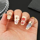 Nuevo anillo de anime para decoraci¨®n de u?as.