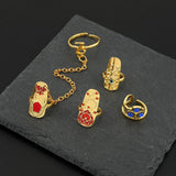 Nuevo anillo de anime para decoraci¨®n de u?as.