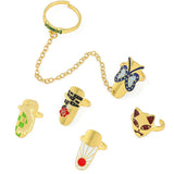 Nuevo anillo de anime para decoraci¨®n de u?as.