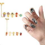 Nuevo anillo de anime para decoraci¨®n de u?as.