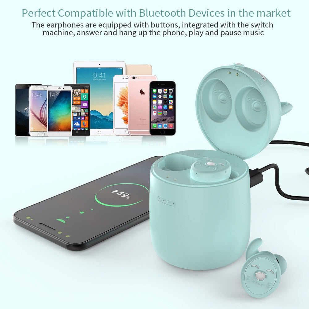 Cute Wireless Earphone Bluetooth 5.0 Headset