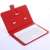 Upgraded Bluetooth Version Portable Wireless Keyboard with PU Leather Case