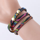 Nuevo Reloj De Pulsera A Rayas De Color Para Mujer