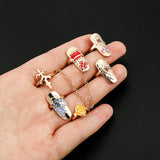 Anillos de uñas de manicura portátiles extraíbles.