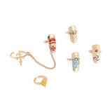 Anillos de uñas de manicura portátiles extraíbles.