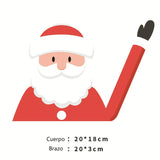 Etiqueta Engomada Del Coche De Santa