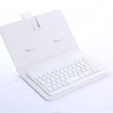 Upgraded Bluetooth Version Portable Wireless Keyboard with PU Leather Case