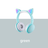Multiple Color LED Cat Ear Fold Headphones