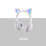 Multiple Color LED Cat Ear Fold Headphones