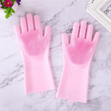 Guantes de cocina Guantes de limpieza de silicona Guantes m¨¢gicos de silicona para lavar platos
