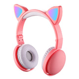 Multiple Color LED Cat Ear Fold Headphones