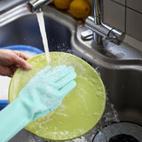 Guantes de cocina Guantes de limpieza de silicona Guantes m¨¢gicos de silicona para lavar platos