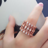 Magia 2 en 1 plegable anillo retr¨¢ctil pulsera damas anillo joyer¨ªa regalo