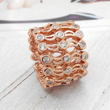 Magia 2 en 1 plegable anillo retr¨¢ctil pulsera damas anillo joyer¨ªa regalo