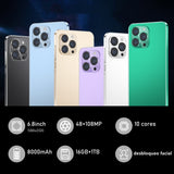 i15 Pro Max Tel¨¦fono inteligente HD de 6,8 pulgadas