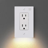 Panel de pared de salida con luz nocturna LED - Para el pasillo del dormitorio
