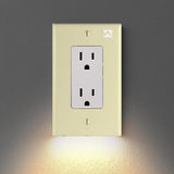 Panel de pared de salida con luz nocturna LED - Para el pasillo del dormitorio