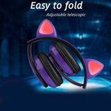 LED Colorful Lights Bluetooth Headset