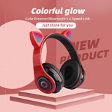 LED Colorful Lights Bluetooth Headset