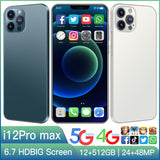 Tel¨¦fono inteligente Android i12promax de 6,7 pulgadas