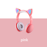 Multiple Color LED Cat Ear Fold Headphones
