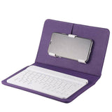 Upgraded Bluetooth Version Portable Wireless Keyboard with PU Leather Case